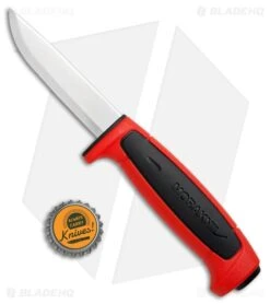 Morakniv Basic 511 Fixed Blade Knife Red/Black (3.5" Satin) -Knife Craft Store Morakniv Basic 511 Red Black Satin Sweden 01814 BHQ 74221 jr bottlecap large