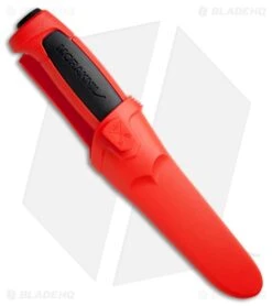 Morakniv Basic 511 Fixed Blade Knife Red/Black (3.5" Satin) -Knife Craft Store Morakniv Basic 511 Red Black Satin Sweden 01814 BHQ 74221 jr sheath large