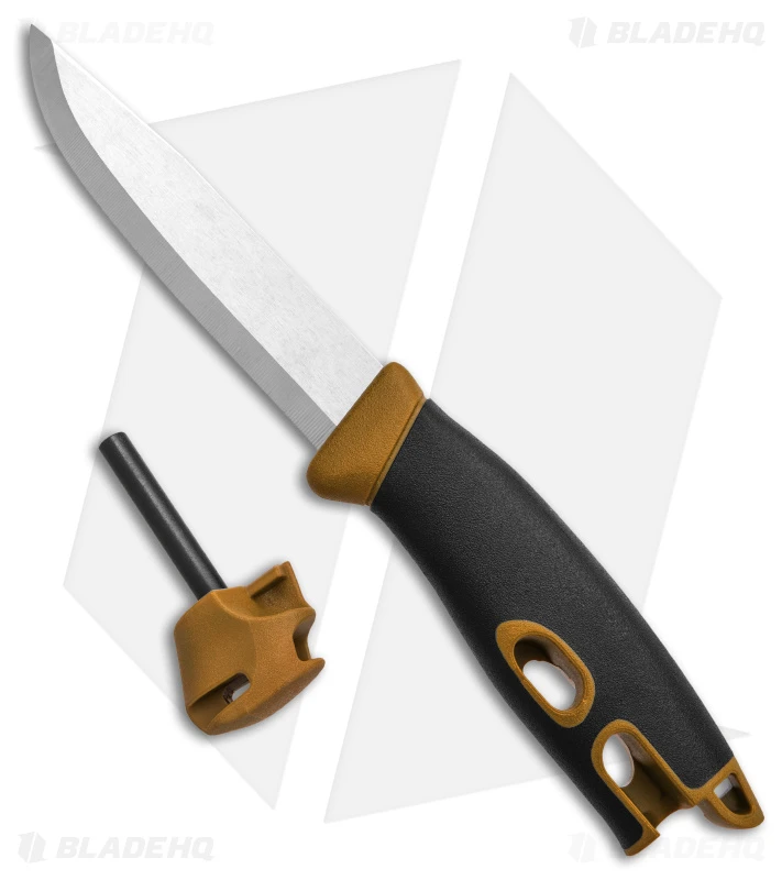 Morakniv Companion Spark Fixed Blade Knife Brown W/ Fire Starter (4" Satin) 3 Morakniv Companion Spark Fixed Blade Knife Brown W/ Fire Starter (4" Satin) - Image 3