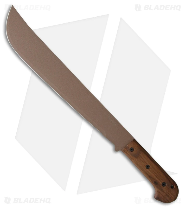 Ontario Limited Edition Bushcraft Machete Walnut (16" Tan) 6520CB 1 Ontario Limited Edition Bushcraft Machete Walnut (16" Tan) 6520CB