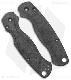 Flytanium Custom Shred Carbon Fiber Lotus Scales For Spyderco Paramilitary 2