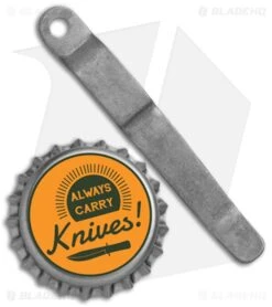 Piranha Knives Pocket Clip Ti - Stonewash 5 Piranha Knives Pocket Clip Ti - Stonewash -Knife Craft Store Piranha Pocket Clip SW BHQ 68995 jr bottlecap large