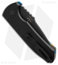 Pro-Tech Custom SBR Automatic Knife Starry Night G-Carta (2.6" DLC S35VN) 5 Pro-Tech Custom SBR Automatic Knife Starry Night G-Carta (2.6" DLC S35VN) -Knife Craft Store Pro Tech Custom SBR Automatic Knife Starry Night G Carta 2in DLC BHQ 222749 td side large