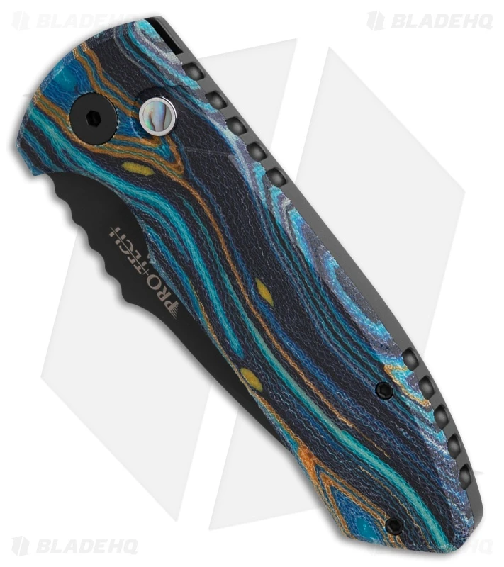 Pro-Tech Custom SBR Automatic Knife Starry Night G-Carta (2.6" DLC S35VN) 2 Pro-Tech Custom SBR Automatic Knife Starry Night G-Carta (2.6" DLC S35VN) - Image 2