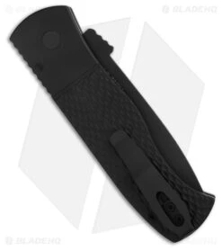 Pro-Tech Emerson CQC-7 Tanto Automatic Knife Black Textured Aluminum (3.25" DLC) 5 Pro-Tech Emerson CQC-7 Tanto Automatic Knife Black Textured Aluminum (3.25" DLC) -Knife Craft Store Pro Tech Emerson CQC 7 Tanto Automatic Knife Black Textured Aluminum 3in DLC BHQ 199909 td side large