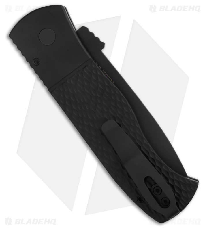Pro-Tech Emerson CQC-7 Tanto Automatic Knife Black Textured Aluminum (3.25" DLC) 3 Pro-Tech Emerson CQC-7 Tanto Automatic Knife Black Textured Aluminum (3.25" DLC) - Image 3