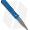 Pro-Tech Godfather Left Handed Knife Blue Jigged Battle Worn Aluminum (4" Acid)