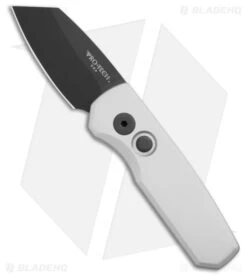 Pro-Tech Runt 5 Reverse Tanto Automatic Knife Silver Aluminum (1.9" DLC)