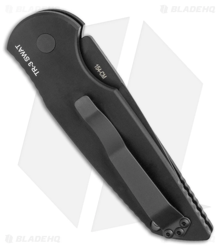 Pro-Tech TR-3 SWAT Tactical Response Automatic Knife Black Aluminum (3.5" Black) 3 Pro-Tech TR-3 SWAT Tactical Response Automatic Knife Black Aluminum (3.5" Black) - Image 3