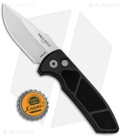 Pro-Tech Les George SBR Automatic Knife Black Knurled Aluminum (2.6" Stonewash) 7 Pro-Tech Les George SBR Automatic Knife Black Knurled Aluminum (2.6" Stonewash) -Knife Craft Store Protech Les George SBR Auto Knurled Alum SW LG405 BHQ 99334 jr bottlecap large