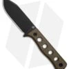 QSP Canary Fixed Blade Fixed Blade Knife Green Micarta (4.25" Black Stonewash)