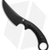 QSP Viper Fixed Blade Knife Black G-10 (4" Black Stonewash)