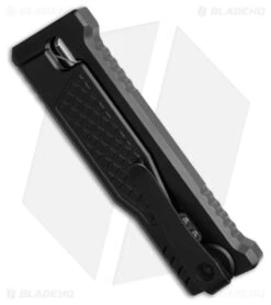 Reate Knives Reate EXO-Mini Dagger Gravity Knife Black Aluminum (2.625" Satin) -Knife Craft Store Reate EXO Mini Dagger Gravity Knife Black Aluminum 2.625in Satin BHQ 218036 hd side large