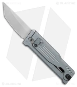 Reate Knives Reate EXO Mini Tanto Gravity Knife Gray Aluminum (2.6" Satin Nitro-V)