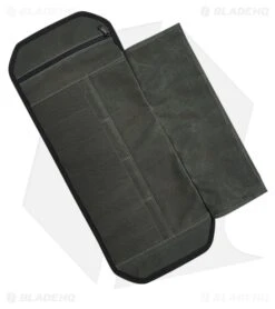 Roaring Fire Pioneer Mini Tool Roll Moss Green Waxed Canvas -Knife Craft Store Roaring Fire Pioneer Mini Tool Roll Moss Green Waxed Canvas BHQ 220992 td side large