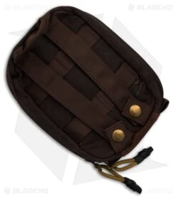 Roaring Fire Smolder Waxed Canvas Organizer Pouch Brown -Knife Craft Store Roaring Fire Smolder Waxed Canvas Organizer Pouch Brown BHQ 220989 td back large