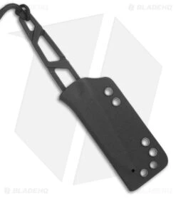 SENCUT Texo Fixed Blade Skeletonized Neck Knife(2" Black Stonewash) S23095-1 -Knife Craft Store SENCUT Texo Fixed Blade Skeletonized Neck Knife Black Stonewash S23095 1 BHQ 204699 kr sheath large