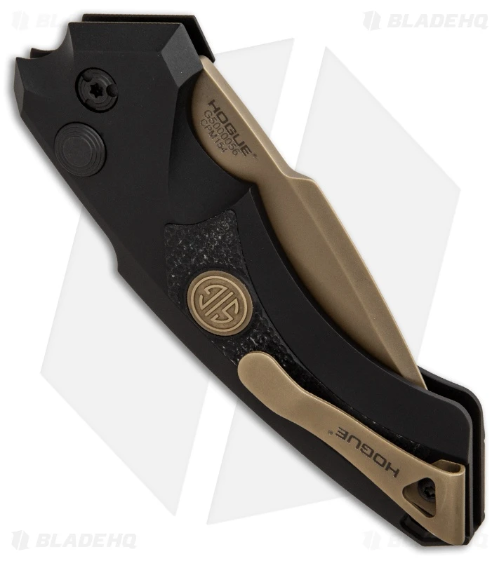 Hogue Sig Sauer EX-A05 Spear Point Automatic Knife Black (3.5" FDE) 36530 2 Hogue Sig Sauer EX-A05 Spear Point Automatic Knife Black (3.5" FDE) 36530 - Image 2