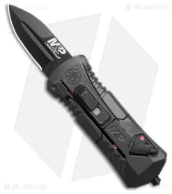 Smith & Wesson M&P OTF Compact CA Legal OTF Knife Gray Aluminum (1.9" Black)