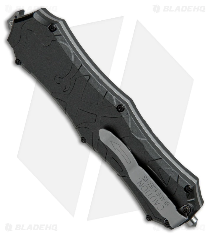 S&W M&P OTF Assist Finger Actuator Tanto Knife (3.2" Black Serr) 3 S&W M&P OTF Assist Finger Actuator Tanto Knife (3.2" Black Serr) - Image 3