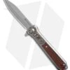 Smith & Wesson Unwavered Spring Assisted Knife SS + Wood Inlay (3.5" Satin)