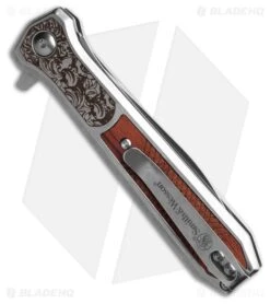 Smith & Wesson Unwavered Spring Assisted Knife SS + Wood Inlay (3.5" Satin) -Knife Craft Store Smith Wesson Unwavered Spring Assisted Knife SS Wood Inlay 3.5in Satin BHQ 200378 hd side large