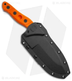 Sniper Bladeworks MAMU Fixed Blade Knife Orange G-10 (5.5" Black) -Knife Craft Store Sniper Bladeworks MAMU Fixed Blade Orange G 10 Black BHQ 143947 jr sheath large