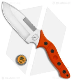 Sniper Bladeworks MAMU Fixed Blade Knife Orange G-10 (5.5" Satin) -Knife Craft Store Sniper Bladeworks MAMU Fixed Blade Orange G 10 Satin BHQ 143948 jr bottlecap large