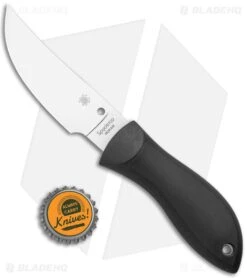 Spyderco Bill Moran Bowie Fixed Blade Knife (3.88" Satin Plain) FB01P -Knife Craft Store Spyderco Bill Moran Bowie Satin Plain FB01P BHQ 8437 jr bottlecap large