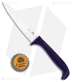 Spyderco Counter Puppy Kitchen Knife Purple (3.4" Satin) K20PPR -Knife Craft Store Spyderco Counter Puppy Kitchen Purple Satin K20PPR BHQ 102061 jr bottlecap large