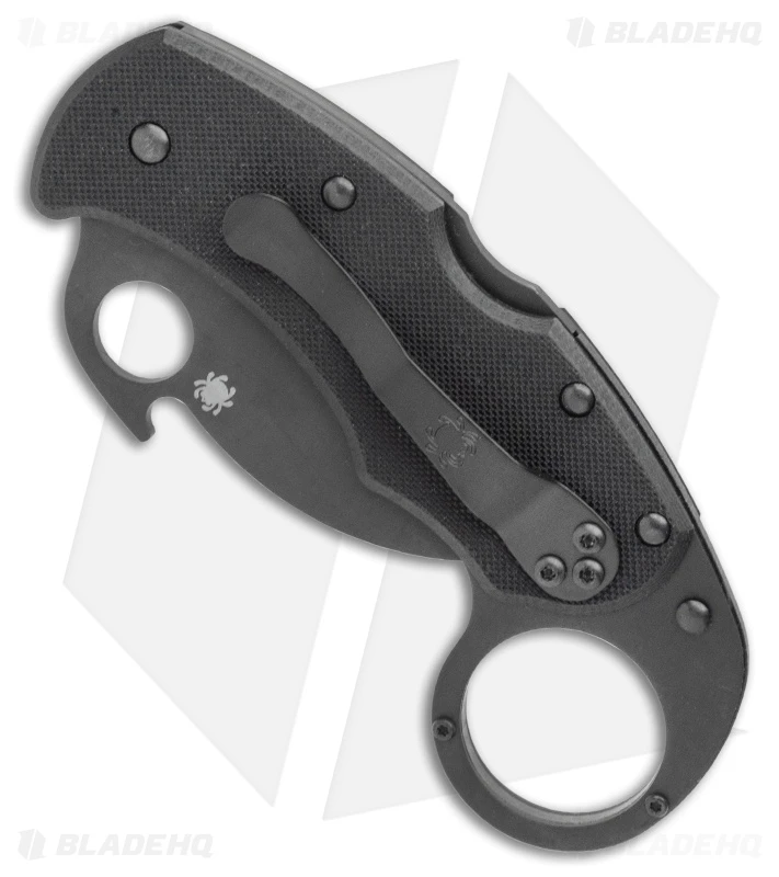 Spyderco Karahawk Folding Knife W/ Emerson Opener (2.36" Black) C170GBBKP 2 Spyderco Karahawk Folding Knife W/ Emerson Opener (2.36" Black) C170GBBKP - Image 2