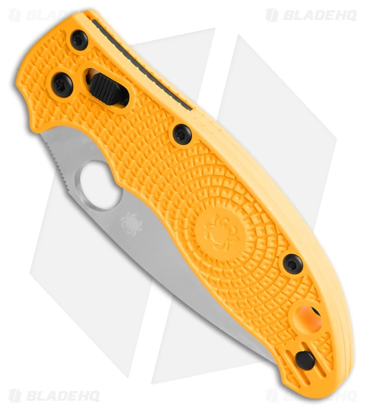 Spyderco Manix 2 MagnaCut Lightweight Salt Knife Yellow Polymer (3.4" Satin) 2 Spyderco Manix 2 MagnaCut Lightweight Salt Knife Yellow Polymer (3.4" Satin) - Image 2