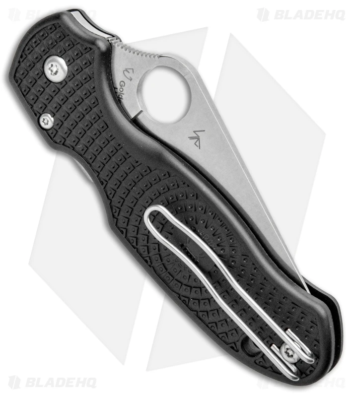 Spyderco Para 3 Lightweight Compression Lock Knife Black FRN (3" Satin) 3 Spyderco Para 3 Lightweight Compression Lock Knife Black FRN (3" Satin) - Image 3