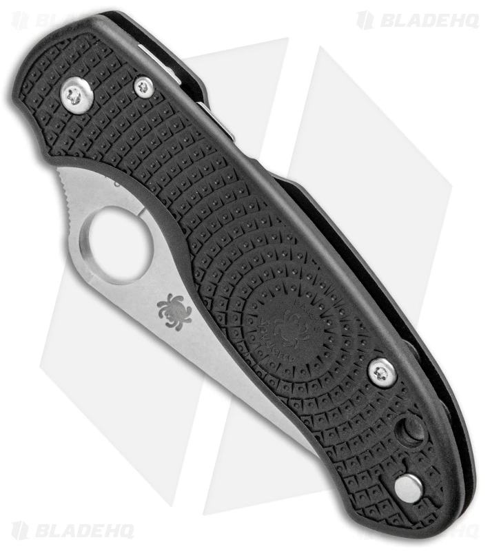Spyderco Para 3 Lightweight Compression Lock Knife Black FRN (3" Satin) 2 Spyderco Para 3 Lightweight Compression Lock Knife Black FRN (3" Satin) - Image 2