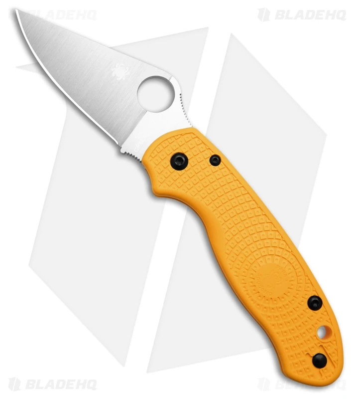 Spyderco Para 3 Salt MagnaCut Lightweight Compression Lock Yellow FRN (3" Satin) 1 Spyderco Para 3 Salt MagnaCut Lightweight Compression Lock Yellow FRN (3" Satin)