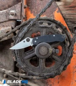 Spyderco Paramilitary 2 Knife Dark Gray G-10 (3.4" Stonewash Maxamet) C81GPDGY2 -Knife Craft Store Spyderco Paramilitary 2 Knife G 10 Satin S30V C81GP2 BHQ 7920 kp lifestyle web large