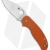 Spyderco Sage 5 CPM REX 121 Compression Lock Knife Burnt Orange G-10 (3" Satin)