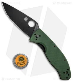 Spyderco Tenacious Liner Lock Knife Green G-10 (3.39" Black) C122GPBGR -Knife Craft Store Spyderco Tenacious LL G 10 Green Black C122GPSBGR BHQ 61868 jr bottlecap 2 large