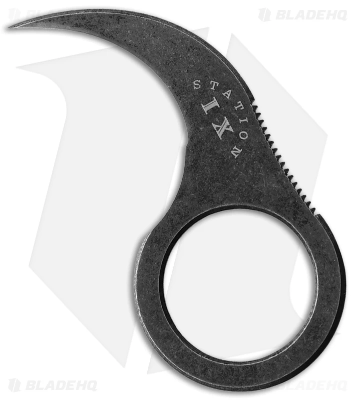Station IX Tire Slasher Fixed Blade Knife Black VG10 (1.5" VG10) 1 Station IX Tire Slasher Fixed Blade Knife Black VG10 (1.5" VG10)