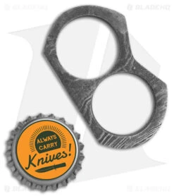 Tallen Damascus Double Knuckle Two-Hole Duster W/Leather Sheath -Knife Craft Store Tallen Damascus Double Knuckle Two Hole Duster BHQ 18907 td size large