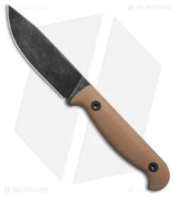 The Wizard Forge Marshall Fixed Blade Knife Coyote G-10 (3.5" Blk SW)