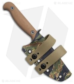 The Wizard Forge Marshall Fixed Blade Knife Coyote G-10 (3.5" Blk SW) -Knife Craft Store The Wizard Forge Marshall Fixed Blade Knife Coyote G 10 3in Black SW BHQ 219152 td side large