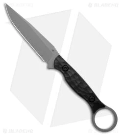 Toor Knives Serpent S Fixed Blade Knife Black/Gray G-10 (3.9" Phantom Gray)