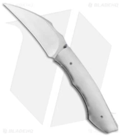 Tuch Titanium Liner Lock Knife Blue Pocket Clip (3.25" Satin)