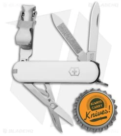 Victorinox Nail Clip 580 Swiss Army Knife White 0.6463 -Knife Craft Store Victorinox Nail Clip 580 White VN064637US2 BHQ 102228 jr bottlecap large