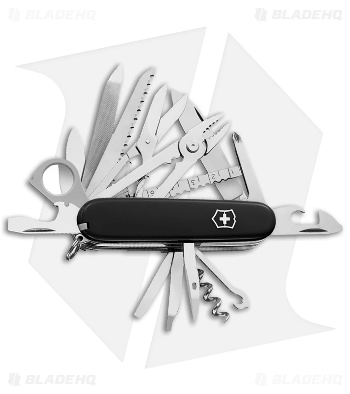 Victorinox Swiss Champ Swiss Army Knife Black VN167953X1 1 Victorinox Swiss Champ Swiss Army Knife Black VN167953X1