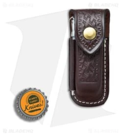 Victorinox Zermatt Large Brown Leather Belt Sheathw/ Sharpening Steel 33208 -Knife Craft Store Victorinox Zermatt brown leather belt sheath sharpening steel BHQ 64556 er bottlecap large