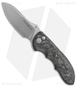 Viper Knives Moon TE MagnaCut Drop Point Button Lock Knife Black CF (3" Satin)