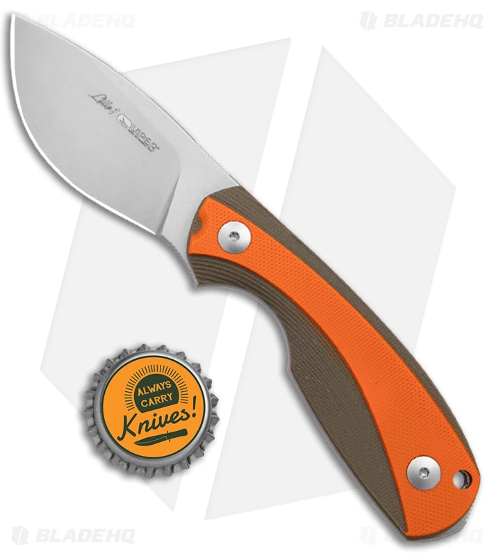 Viper Lille1 GGO Fixed Blade Knife Green/Orange G-10 (2.8" Stonewash) 4 Viper Lille1 GGO Fixed Blade Knife Green/Orange G-10 (2.8" Stonewash) - Image 4