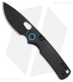 Vosteed Porcupine Top Liner Lock Knife Black Micarta (3" Black Stonewash)